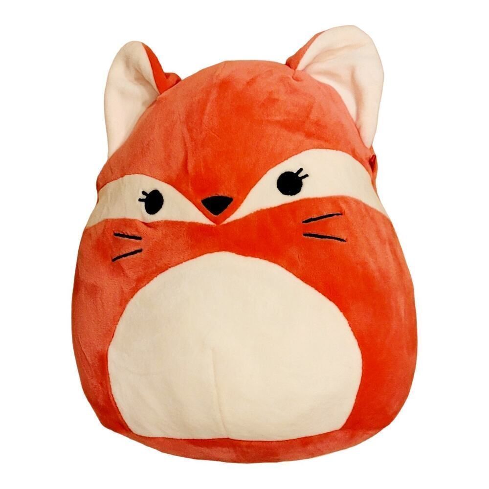 SQUISHMALLOW Fifi The Fox Coral‎ Pink Plush Stuffed Pillow 10 Inch